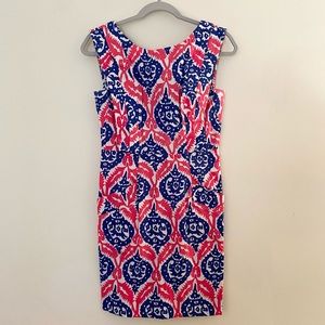 Plenty by Tracy Reese pink and blue sheath dress